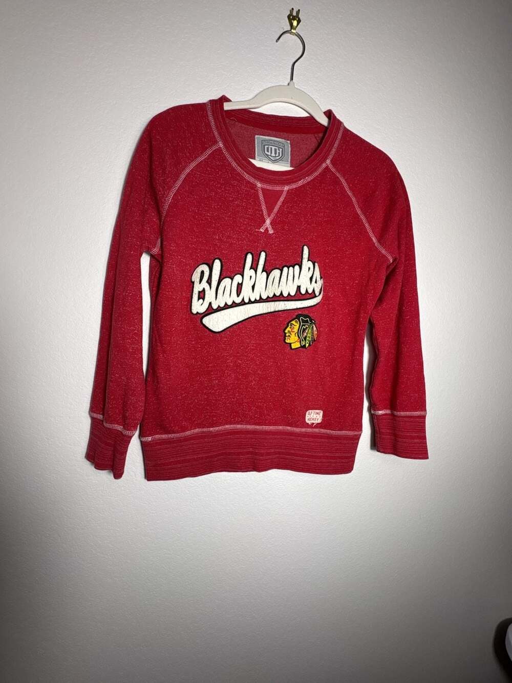 Old Time Hockey Chicago Blackhawks Newbury Collection Sweatshirt Size S